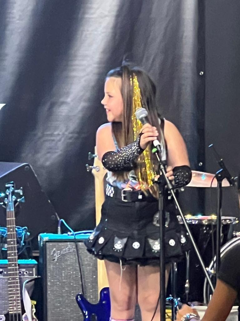 Sophie Vail Mae performing on stage